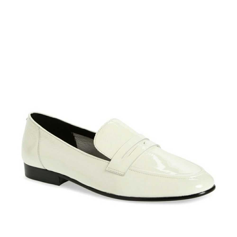 kate spade genevieve white loafer